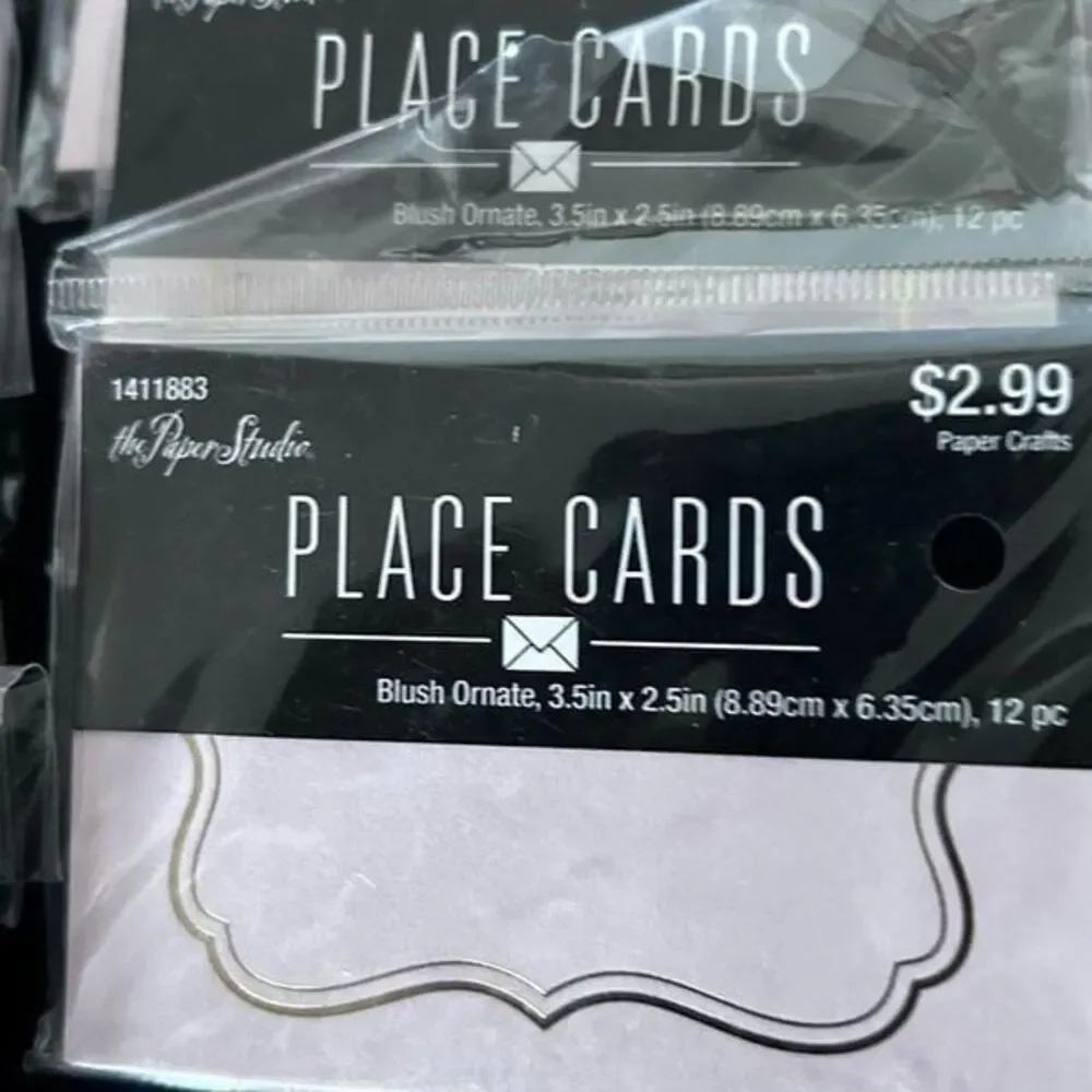 Place Cards (7) tags(1) ceramic trinket with flowers 10pc